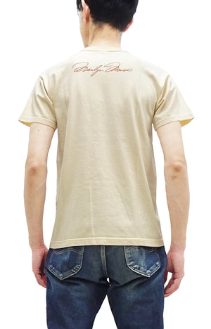 TOYS McCOY T-shirt Men's Marilyn Monroe Graphic Short Sleeve Loopwheeled Tee TMC2413 040 Natural