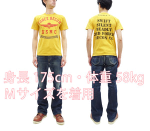 TOYS McCOY T-shirt Men's Taxi Driver Graphic Short Sleeve Loopwheeled Tee TMC2419 060 Faded-Yellow