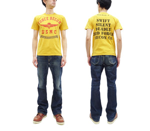 TOYS McCOY T-shirt Men's Taxi Driver Graphic Short Sleeve Loopwheeled Tee TMC2419 060 Faded-Yellow