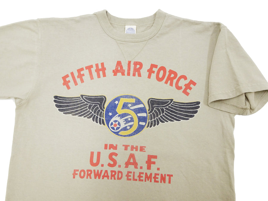 TOYS McCOY T-shirt Men's US Fifth Air Force Military Graphic Short 