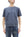 TOYS McCOY Plain Short Sleeve Sweatshirt Men's Solid Color Garment-dyed French Terry Fabric Tee Shirt TMC2429 120 Faded-Blue