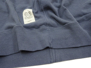 TOYS McCOY Plain Short Sleeve Sweatshirt Men's Solid Color Garment-dyed French Terry Fabric Tee Shirt TMC2429 120 Faded-Blue
