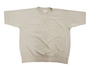 TOYS McCOY Plain Short Sleeve Sweatshirt Men's Solid Color Garment-dyed French Terry Fabric Tee Shirt TMC2429 041 Faded-Sand-Beige