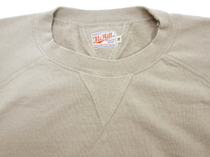 TOYS McCOY Plain Short Sleeve Sweatshirt Men's Solid Color Garment-dyed French Terry Fabric Tee Shirt TMC2429 041 Faded-Sand-Beige