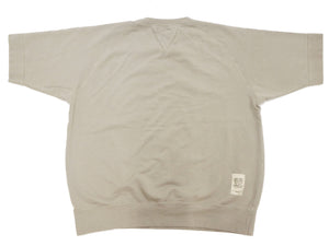 TOYS McCOY Plain Short Sleeve Sweatshirt Men's Solid Color Garment-dyed French Terry Fabric Tee Shirt TMC2429 041 Faded-Sand-Beige
