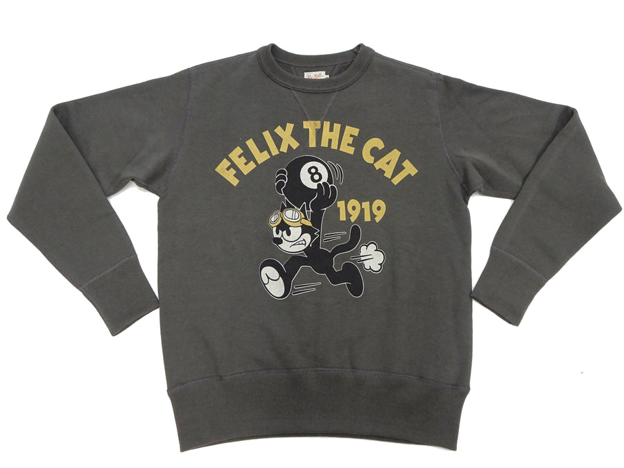 TOYS McCOY Sweatshirt Men's Casual Felix the Cat Graphic Print Sweat Shirt Loop-wheeled Vintage Style TMC2448 030 Faded-Black