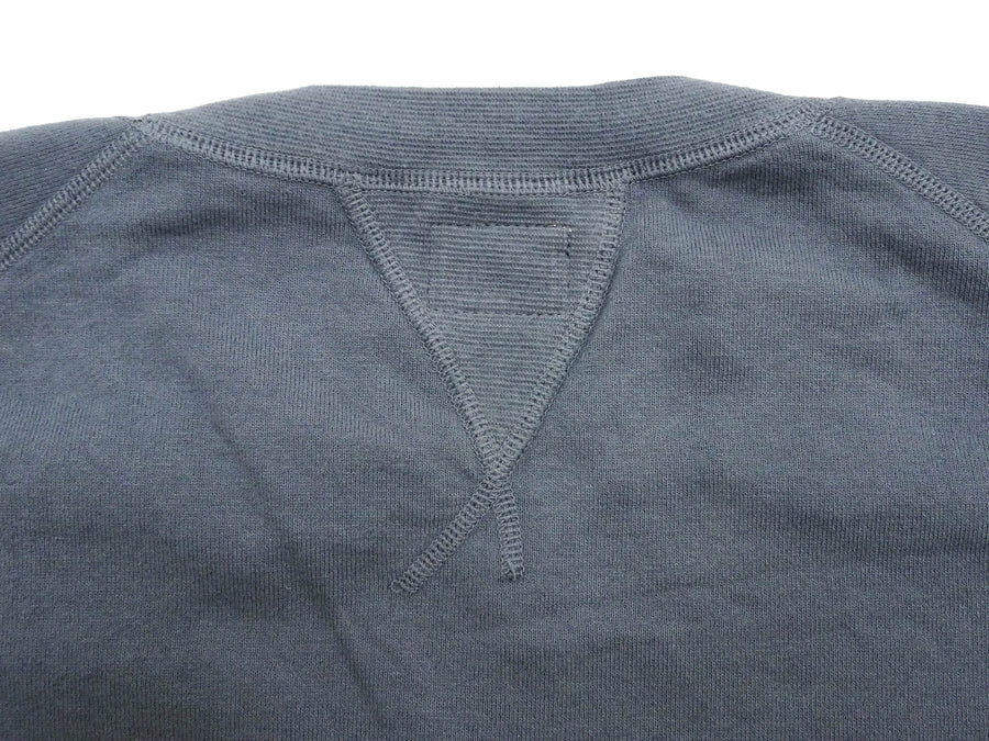 TOYS McCOY Plain Sweatshirt Men's Solid Color Garment-dyed Lightweight French Terry Shirt TMC2461  121 Faded-Blue