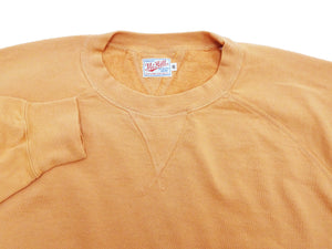 TOYS McCOY Plain Sweatshirt Men's Solid Color Garment-dyed Lightweight French Terry Shirt TMC2461 061 Faded-Gold