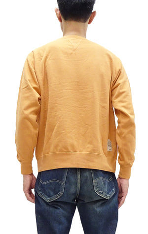 TOYS McCOY Plain Sweatshirt Men's Solid Color Garment-dyed Lightweight French Terry Shirt TMC2461 061 Faded-Gold