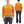 TOYS McCOY Zip-Up Sweatshirt Men's Casual C-2 Style No Hood Full Zip Sweatshirt with Rib Panel TMC2464 070 Orange x Ash-Gray