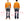 TOYS McCOY Zip-Up Sweatshirt Men's Casual C-2 Style No Hood Full Zip Sweatshirt with Rib Panel TMC2464 070 Orange x Ash-Gray