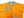 TOYS McCOY Zip-Up Sweatshirt Men's Casual C-2 Style No Hood Full Zip Sweatshirt with Rib Panel TMC2464 070 Orange x Ash-Gray