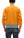 TOYS McCOY Zip-Up Sweatshirt Men's Casual C-2 Style No Hood Full Zip Sweatshirt with Rib Panel TMC2464 070 Orange x Ash-Gray