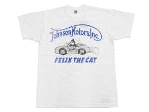 TOYS McCOY Graphic Loopwheel T-shirt Men's Short Sleeve Felix the Cat and Johnson Motors Printed Tee TMC2502 011 Off-White