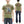 TOYS McCOY Graphic Loopwheel T-shirt Men's Short Sleeve Casper the Friendly Ghost Surfing Printed Tee TMC2504 Garment-Dyed Finish 160 Faded-Olive