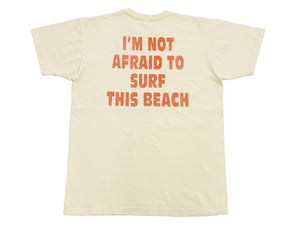 TOYS McCOY Graphic Loopwheel T-shirt Men's Short Sleeve Casper the Friendly Ghost Surfing Printed Tee TMC2504 Garment-Dyed Finish 040 Faded-Natural
