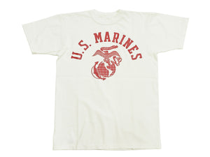 TOYS McCOY Graphic Loopwheel T-shirt - Men's Short Sleeve Taxi Driver U.S. Marines Printed Tee TMC2515 011 Faded-Off-White