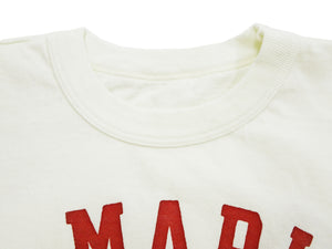 TOYS McCOY Graphic Loopwheel T-shirt - Men's Short Sleeve Taxi Driver U.S. Marines Printed Tee TMC2515 011 Faded-Off-White