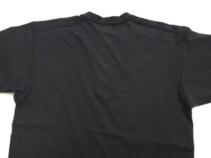 TOYS McCOY Plain Loopwheel Henley T-Shirt - Men's Short Sleeve Tubular Tee The Great American Hero Union Shirt TMC2537 030 Faded-Black