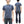 TOYS McCOY Plain Loopwheel Henley T-Shirt - Men's Short Sleeve Tubular Tee The Great American Hero Union Shirt TMC2537 120 Faded-Blue