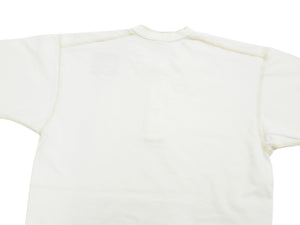 TOYS McCOY Plain Loopwheel Henley T-Shirt - Men's Short Sleeve Tubular Tee The Great American Hero Union Shirt TMC2537 011 Faded-Off-White