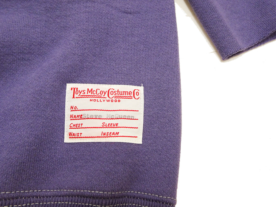 TOYS McCOY Men's Steve McQueen Cut-Off Sweatshirt - "The Great Escape" Movie Reproduction, TMC2540 Blue