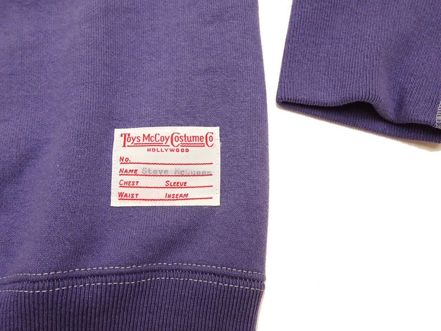 TOYS McCOY Men's Steve McQueen Inspired Sweatshirt - "The Great Escape" Long Sleeve Edition - TMC2541 Blue