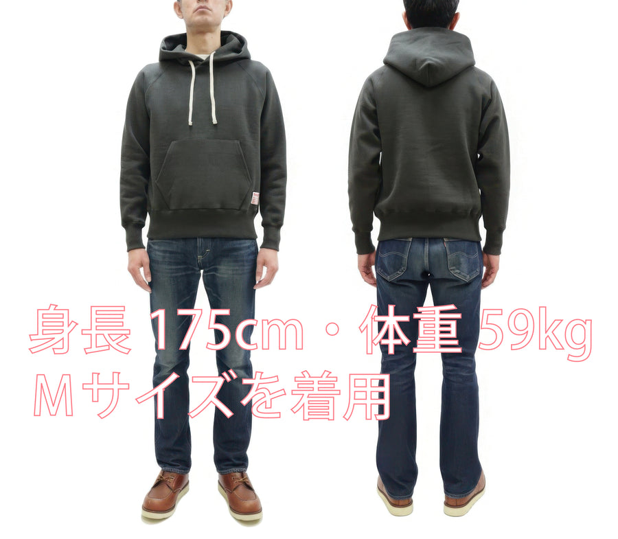 TOYS McCOY Steve McQueen Pullover Hoodie - Extra Heavyweight 14.8oz Loopwheeled Fleece Hooded Sweatshirt - Made in Japan - (TMC2542 030 Faded Black)