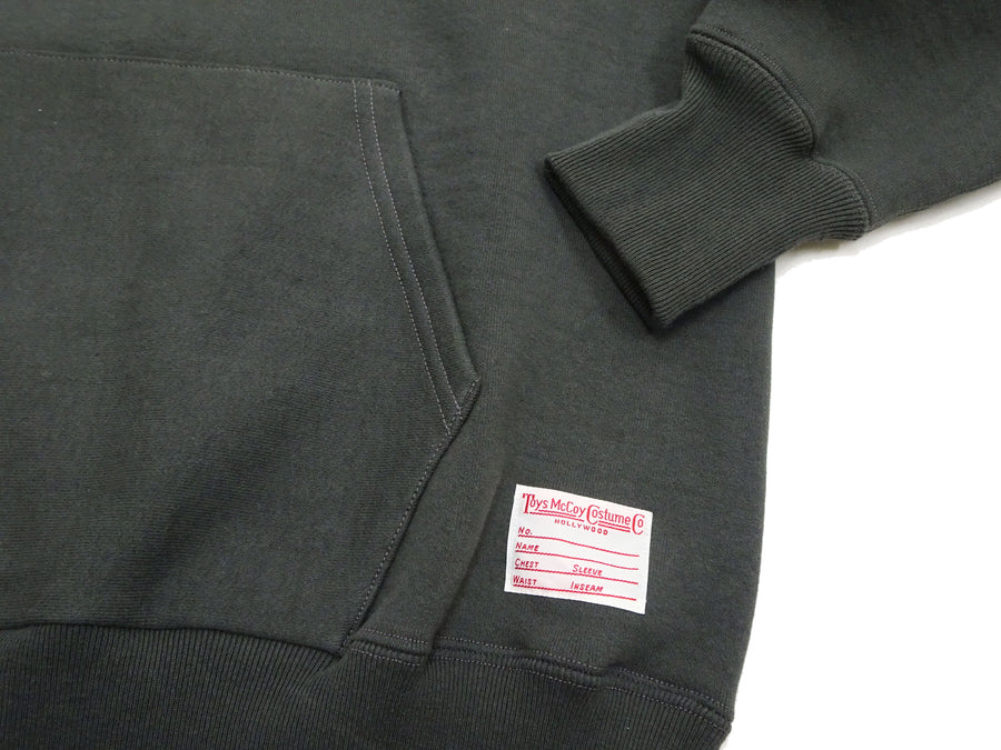 TOYS McCOY Steve McQueen Pullover Hoodie - Extra Heavyweight 14.8oz Loopwheeled Fleece Hooded Sweatshirt - Made in Japan - (TMC2542 030 Faded Black)