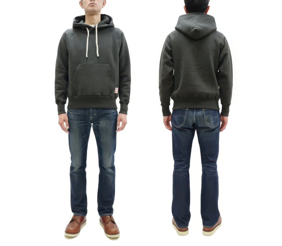 TOYS McCOY Steve McQueen Pullover Hoodie - Extra Heavyweight 14.8oz Loopwheeled Fleece Hooded Sweatshirt - Made in Japan - (TMC2542 030 Faded Black)