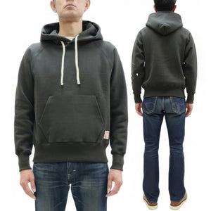 TOYS McCOY Steve McQueen Pullover Hoodie - Extra Heavyweight 14.8oz Loopwheeled Fleece Hooded Sweatshirt - Made in Japan - (TMC2542 030 Faded Black)