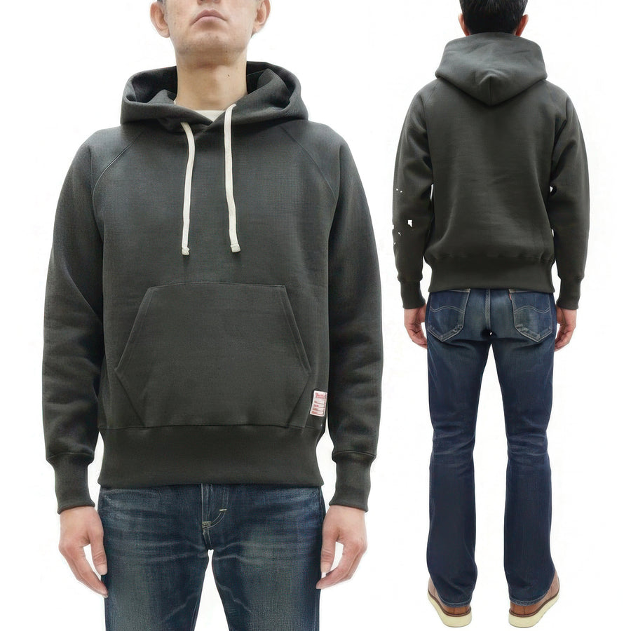 TOYS McCOY Steve McQueen Pullover Hoodie - Extra Heavyweight 14.8oz Loopwheeled Fleece Hooded Sweatshirt - Made in Japan - (TMC2542 030 Faded Black)