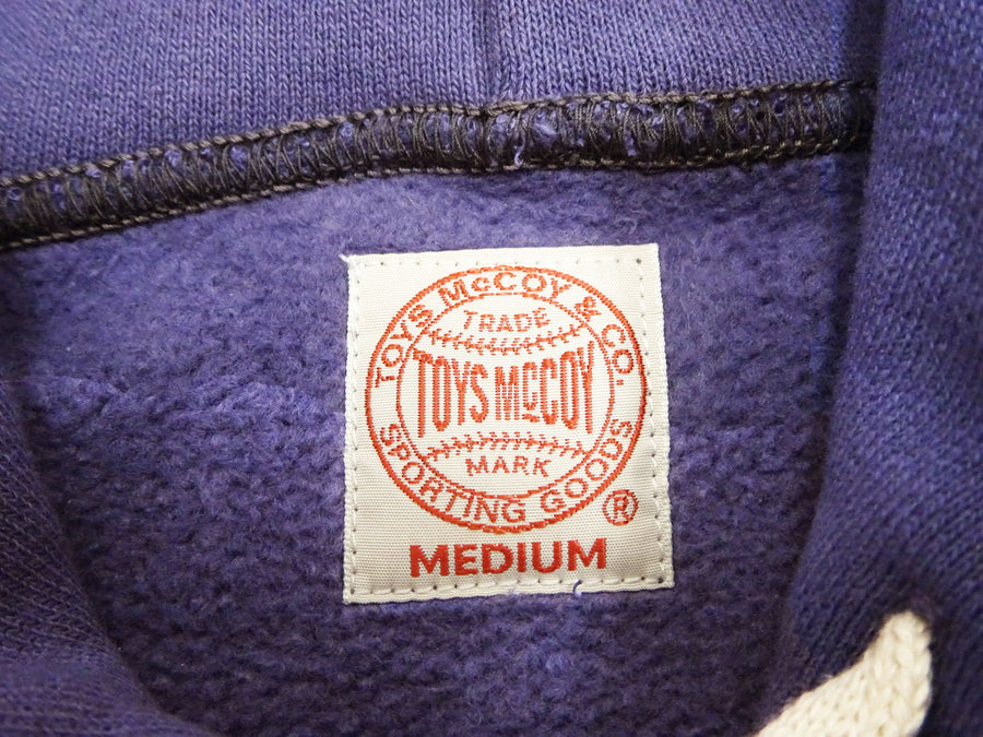 TOYS McCOY Steve McQueen Pullover Hoodie - Extra Heavyweight 14.8oz Loopwheeled Fleece Hooded Sweatshirt - Made in Japan - (TMC2542 121 Faded Blue)