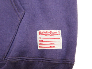 TOYS McCOY Steve McQueen Pullover Hoodie - Extra Heavyweight 14.8oz Loopwheeled Fleece Hooded Sweatshirt - Made in Japan - (TMC2542 121 Faded Blue)
