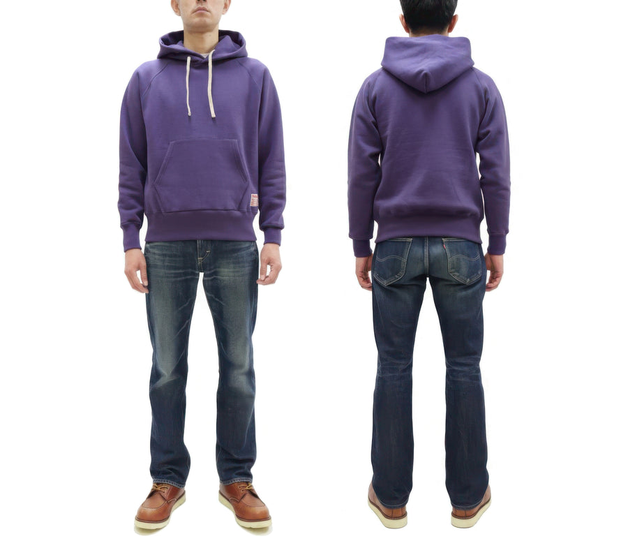 TOYS McCOY Steve McQueen Pullover Hoodie - Extra Heavyweight 14.8oz Loopwheeled Fleece Hooded Sweatshirt - Made in Japan - (TMC2542 121 Faded Blue)