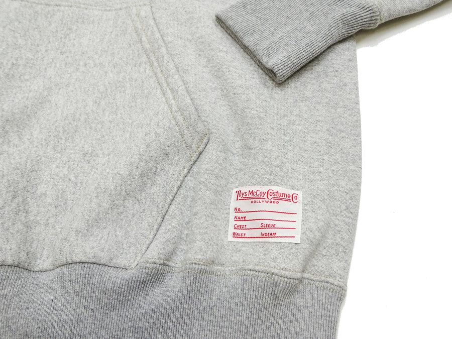 TOYS McCOY Steve McQueen Pullover Hoodie - Extra Heavyweight 14.8oz Loopwheeled Fleece Hooded Sweatshirt - Made in Japan - (TMC2542 021 Ash Heather Gray)