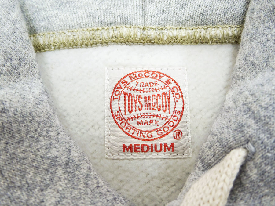 TOYS McCOY Steve McQueen Pullover Hoodie - Extra Heavyweight 14.8oz Loopwheeled Fleece Hooded Sweatshirt - Made in Japan - (TMC2542 021 Ash Heather Gray)