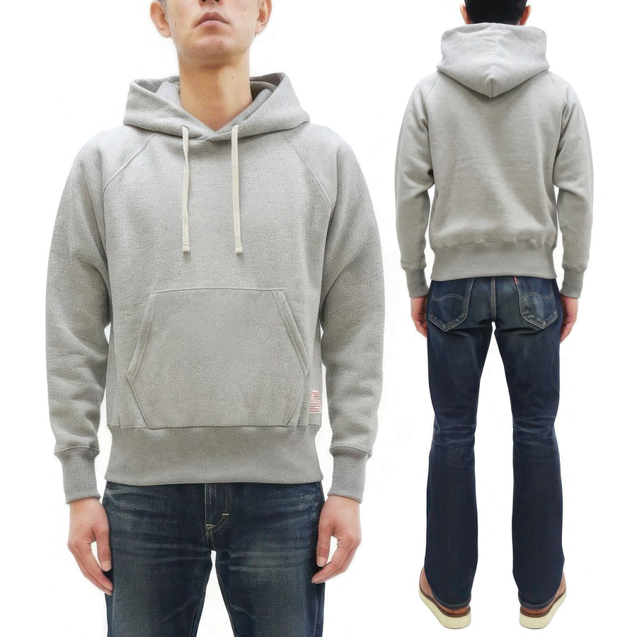 TOYS McCOY Steve McQueen Pullover Hoodie - Extra Heavyweight 14.8oz Loopwheeled Fleece Hooded Sweatshirt - Made in Japan - (TMC2542 021 Ash Heather Gray)
