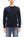 TOYS McCOY Men's Plain Long-Sleeve Crew Neck Pocket T-Shirt, 100% Cotton Tubular-Knit Jersey, Binder Neck, Unwashed, Made in Japan (TMC2543 030 Black)