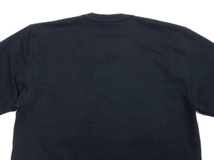 TOYS McCOY Steve McQueen Inspired Long Sleeve Pocket T-Shirt - Men's Solid Color Loopwheeled Tee - TMC2543 030 Black