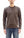 TOYS McCOY Men's Plain Long-Sleeve Crew Neck Pocket T-Shirt, 100% Cotton Tubular-Knit Jersey, Binder Neck, Unwashed, Made in Japan (TMC2543 021 Faded DarK-Charcoal)