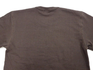 TOYS McCOY Steve McQueen Inspired Long Sleeve Pocket T-Shirt - Men's Solid Color Loopwheeled Tee - TMC2543 021 Faded DarK-Charcoal