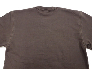 TOYS McCOY Steve McQueen Inspired Long Sleeve Pocket T-Shirt - Men's Solid Color Loopwheeled Tee - TMC2543 021 Faded DarK-Charcoal