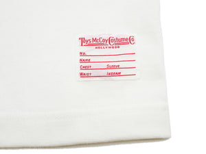 TOYS McCOY Steve McQueen Inspired Long Sleeve Pocket T-Shirt - Men's Solid Color Loopwheeled Tee - TMC2543 011 Off-White