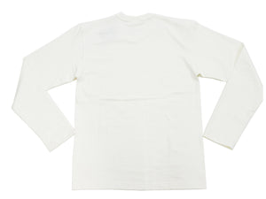 TOYS McCOY Steve McQueen Inspired Long Sleeve Pocket T-Shirt - Men's Solid Color Loopwheeled Tee - TMC2543 011 Off-White