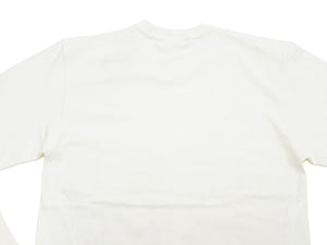 TOYS McCOY Steve McQueen Inspired Long Sleeve Pocket T-Shirt - Men's Solid Color Loopwheeled Tee - TMC2543 011 Off-White