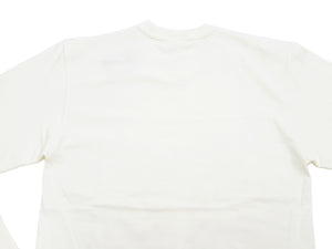 TOYS McCOY Steve McQueen Inspired Long Sleeve Pocket T-Shirt - Men's Solid Color Loopwheeled Tee - TMC2543 011 Off-White