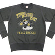 Load image into Gallery viewer, TOYS McCOY Men&#39;s Felix the Cat Sweatshirt - Vintage-Style Heavyweight Loopwheel Fleece - Made in Japan (TMC2547 030 Faded black)
