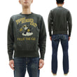 Load image into Gallery viewer, TOYS McCOY Men&#39;s Felix the Cat Sweatshirt - Vintage-Style Heavyweight Loopwheel Fleece - Made in Japan (TMC2547 030 Faded black)
