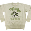 Load image into Gallery viewer, TOYS McCOY Men&#39;s Felix the Cat Sweatshirt - Vintage-Style Heavyweight Loopwheel Fleece - Made in Japan (TMC2547 041 Sand)
